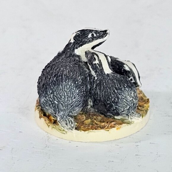 Peter Fagan Badger Family Figurine Collectible Miniature Wildlife Sculpture - Picture 4 of 8